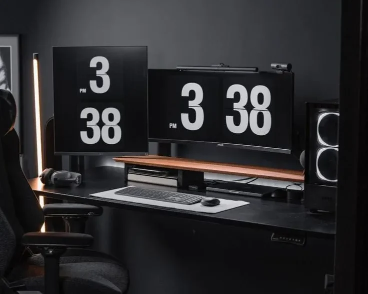 Dark Minimalist Desk Setups