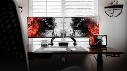 What size desk do i need for Dual monitors?